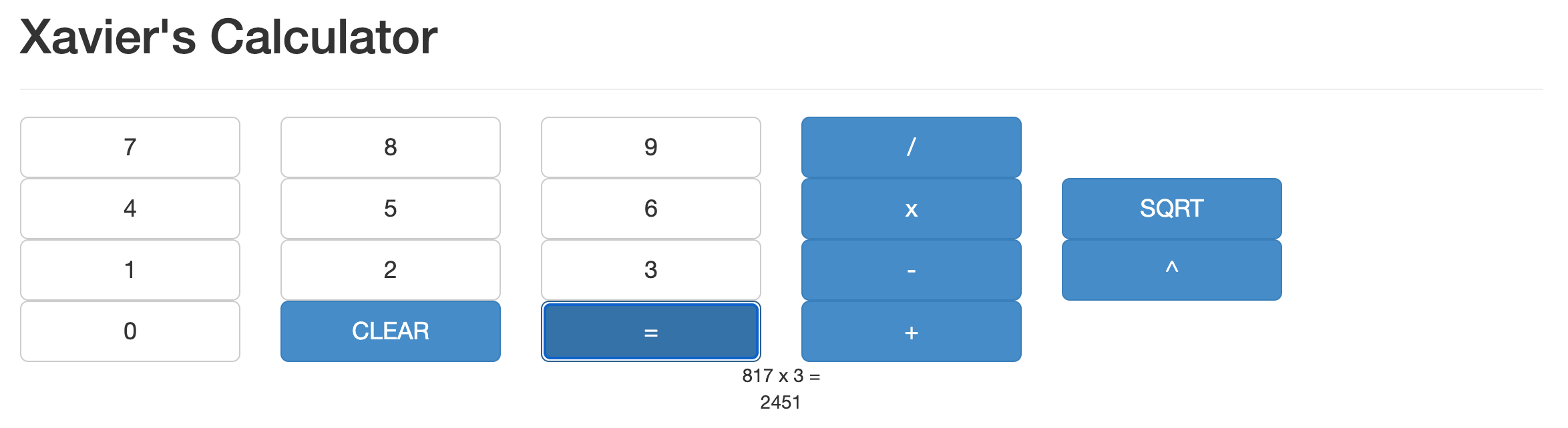 Photo of the Calculator